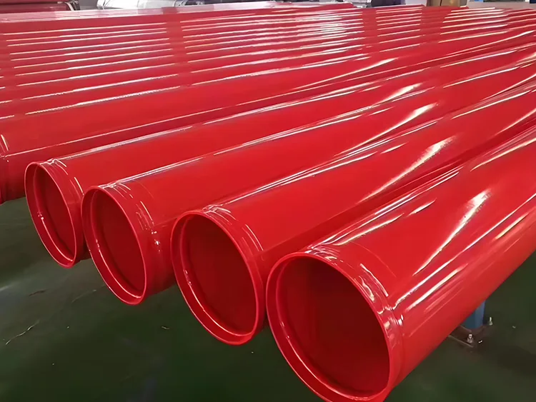 Safe and durable plastic-coated steel pipe piping system
